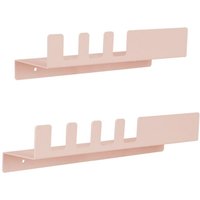 Casa Pura - Wandregal Metall Pink 2er Set von CASA PURA
