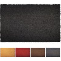 Fußmatte Kokos Schwarz 24 mm 100 x 100 cm von CASA PURA