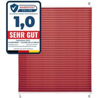 Plissee Faltrollo Magic Dunkelrot 75 x 100 cm von CASA PURA