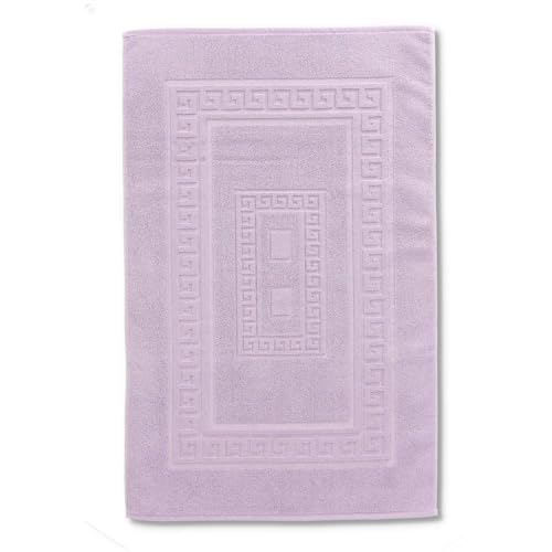 Casatessile Badematte aus der Dusche 45 X 60 cm. Torino Saugfähige Badezimmermatte aus Baumwolle, Badezimmermatte ohne Rutschfestigkeit - Lilla Casatessile Badematte aus der Dusche 45 X 60 cm. Torino Saugfähige Badezimmermatte aus Baumwolle, Badezimmermatte ohne Rutschfestigkeit - Lilla von Casatessile