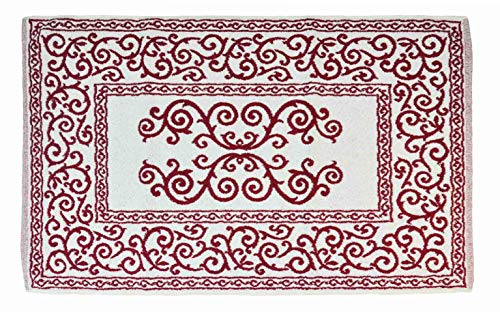 Casatessile Baumwolle-Bad-Teppich Augusta - Bordeaux, 60x90 cm. Casatessile Baumwolle-Bad-Teppich Augusta - Bordeaux, 60x90 cm. von Casatessile