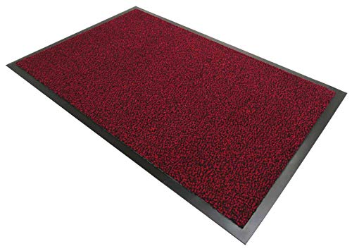 Casatessile Nevada - Fußabstreifer für Innen und Außen | Rutschhemmende Vinylunterlage | Saugfähiges Polypropylen | Unifarben Melange I Fußabstreifer Schmutzfangmatte - Rosso, 60x90 cm. Casatessile Nevada - Fußabstreifer für Innen und Außen | Rutschhemmende Vinylunterlage | Saugfähiges Polypropylen | Unifarben Melange I Fußabstreifer Schmutzfangmatte - Rosso, 60x90 cm. von Casatessile