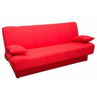 Sofa sasha, rot, 200x95x95cm - rot - Casa Vital von CASA VITAL