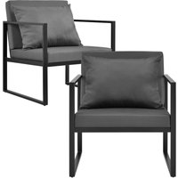 2er-Set Gartenstuhl Lerum 70x60x60 cm Schwarz Casa.pro 2er-Set Gartenstuhl Lerum 70x60x60 cm Schwarz Casa.pro von CASA.PRO
