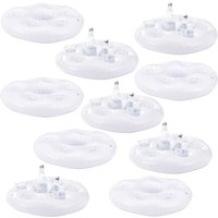 Casa.pro - 10er-Set Getränkehalter Aufblasbar für den Pool von CASA.PRO