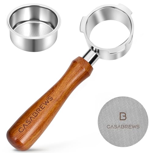 CASABREWS Bodenloser Siebträger 51mm, 3 Ähren Siebträger Kompatibel mit Espressomaschine CM5418 von CASABREWS