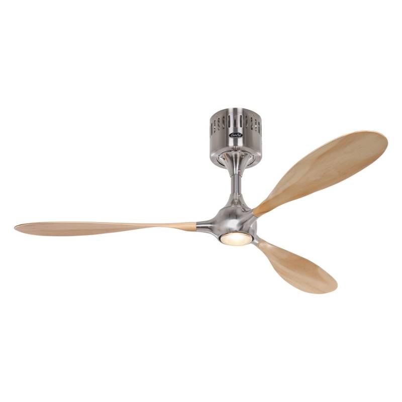 CASAFAN Deckenventilator mit Beleuchtung und Fernbedienung Helico Paddel Chrom - Buche von CASAFAN