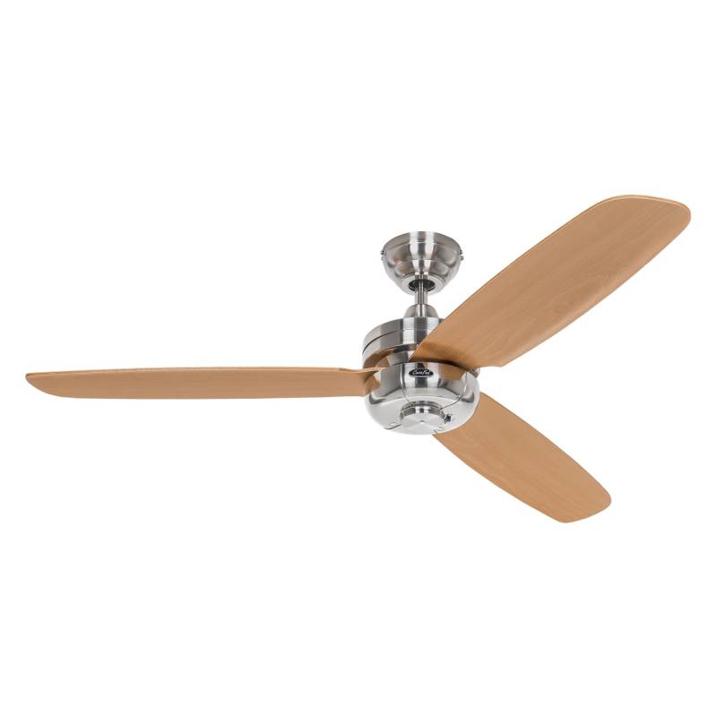 CASAFAN Deckenventilator mit Fernbedienung Night Flight 132 cm Chrom Gebürstet - Buche von CASAFAN