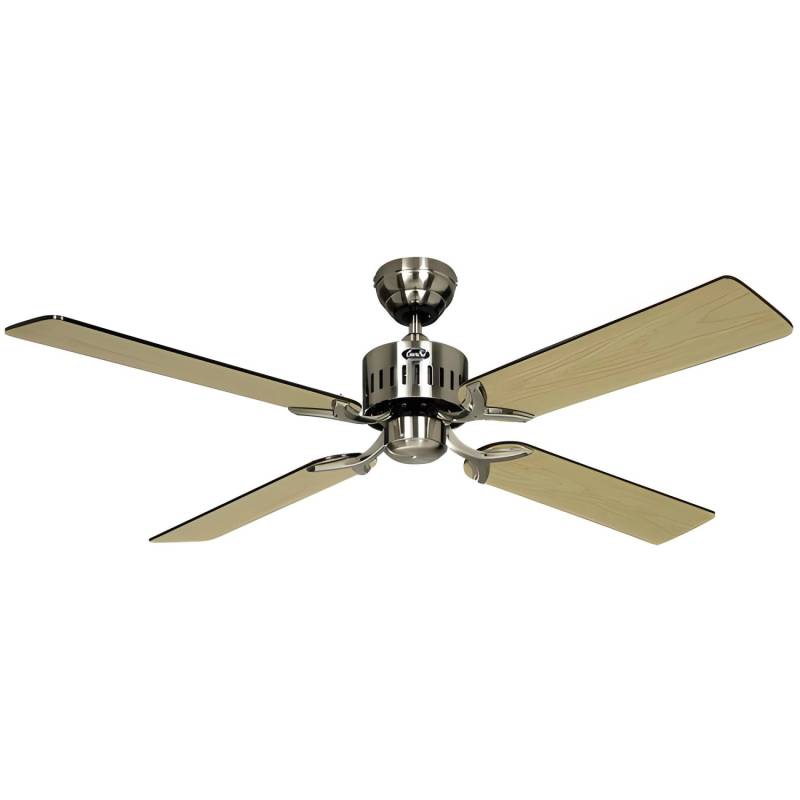 CASAFAN Deckenventilator mit Fernbedienung Telesto 132 cm Chrom Gebürstet von CASAFAN