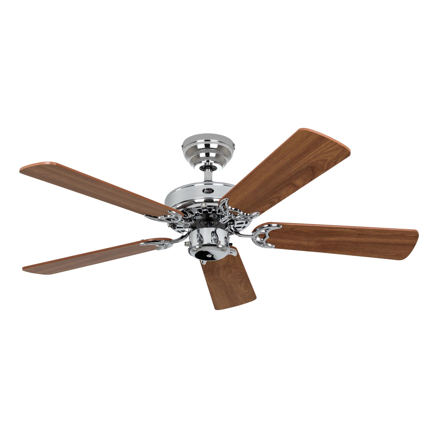 CASAFAN Deckenventilator mit Zugkette Classic Royal Chrom Glänzend 103 Kirschbaum - Kirschbaum rot CASAFAN Deckenventilator mit Zugkette Classic Royal Chrom Glänzend 103 Kirschbaum - Kirschbaum rot von CASAFAN