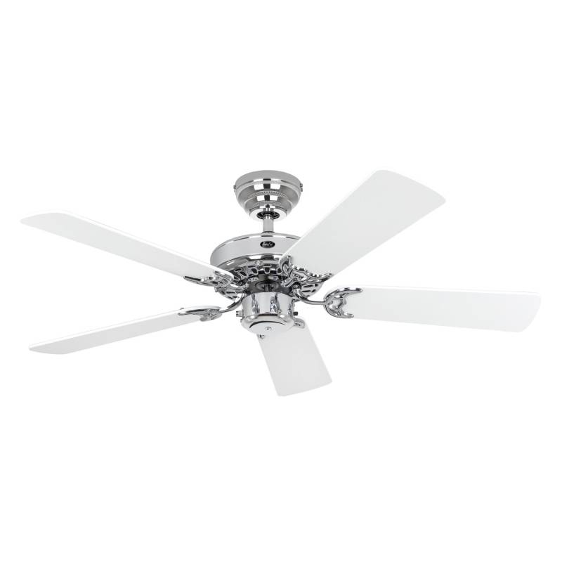 CASAFAN Deckenventilator mit Zugkette Classic Royal Chrom Glänzend 103 von CASAFAN