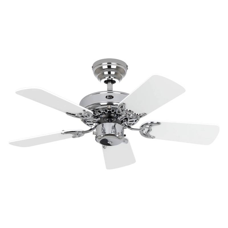 CASAFAN Deckenventilator mit Zugkette Classic Royal Chrom Glänzend 75 von CASAFAN