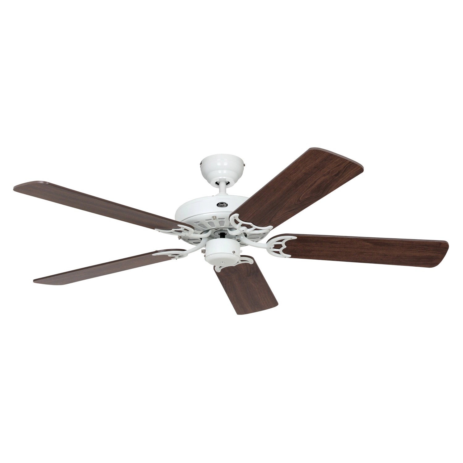 CASAFAN Deckenventilator mit Zugkette Classic Royal Weiß 132 Nussbaum - Nussbaum Dunkel CASAFAN Deckenventilator mit Zugkette Classic Royal Weiß 132 Nussbaum - Nussbaum Dunkel von CASAFAN