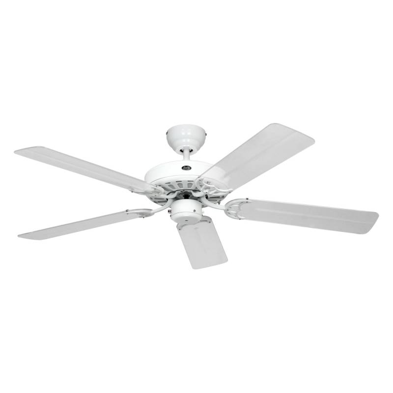 CASAFAN Deckenventilator mit Zugkette Classic Royal Weiß 132 Transparent von CASAFAN