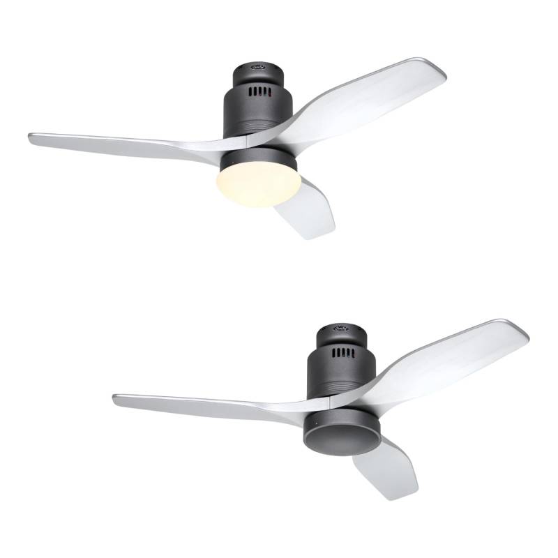 CASAFAN Energiespar Deckenventilator Aerodynamix Eco 112 cm Basaltgrau - Silber von CASAFAN