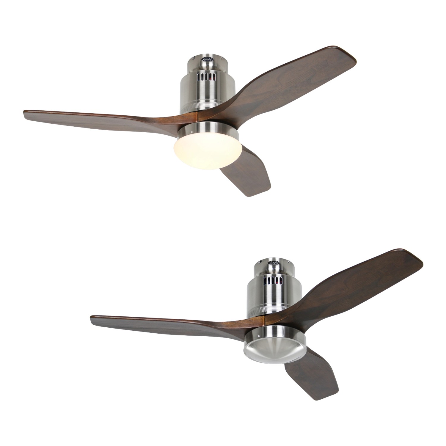 CASAFAN Energiespar Deckenventilator Aerodynamix Eco 112 cm Chrom Gebürstet - Nussbaum CASAFAN Energiespar Deckenventilator Aerodynamix Eco 112 cm Chrom Gebürstet - Nussbaum von CASAFAN