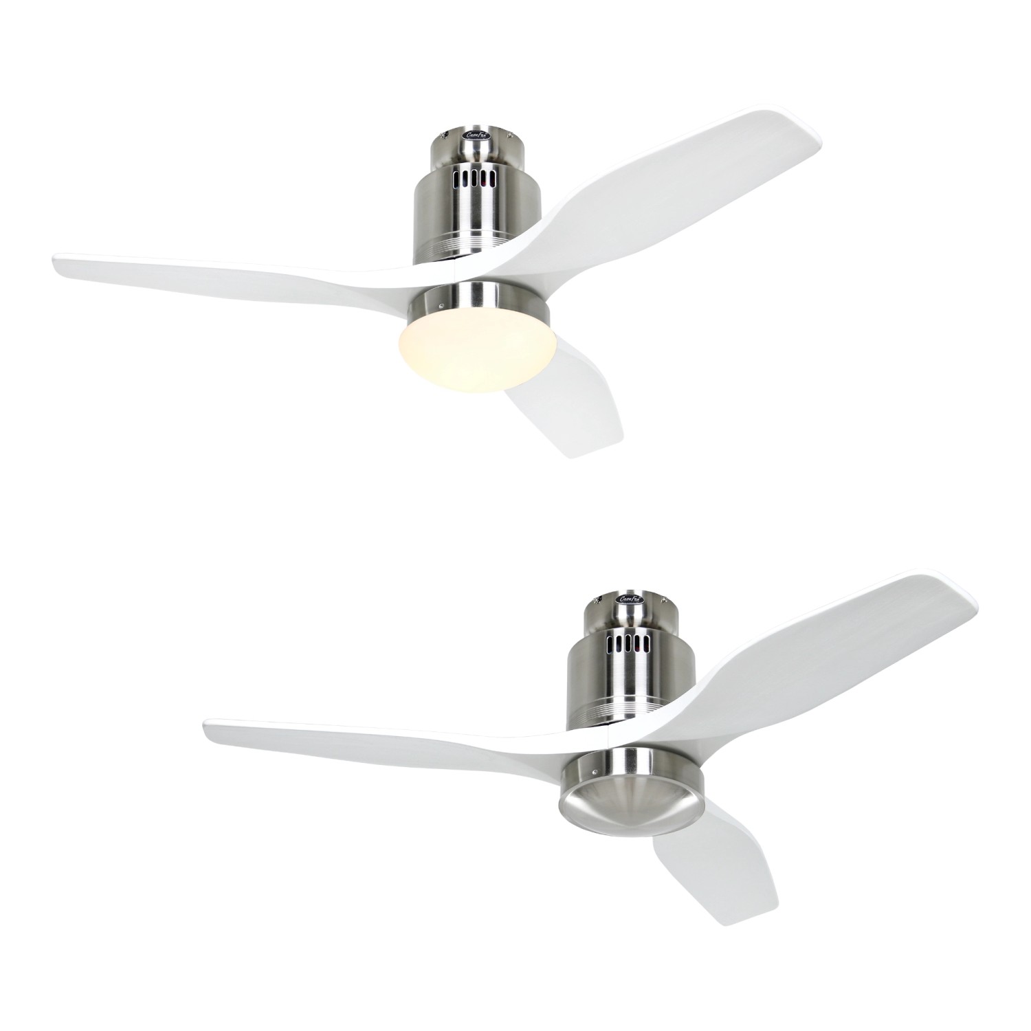 CASAFAN Energiespar Deckenventilator Aerodynamix Eco 112 cm Chrom Gebürstet - Weiß CASAFAN Energiespar Deckenventilator Aerodynamix Eco 112 cm Chrom Gebürstet - Weiß von CASAFAN