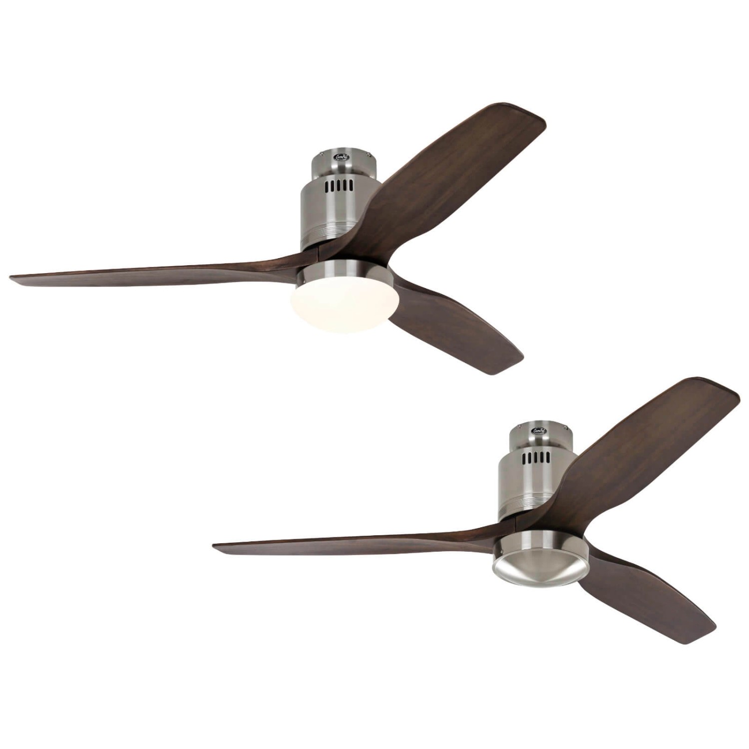 CASAFAN Energiespar Deckenventilator Aerodynamix Eco 132 cm Chrom Gebürstet - Nussbaum CASAFAN Energiespar Deckenventilator Aerodynamix Eco 132 cm Chrom Gebürstet - Nussbaum von CASAFAN