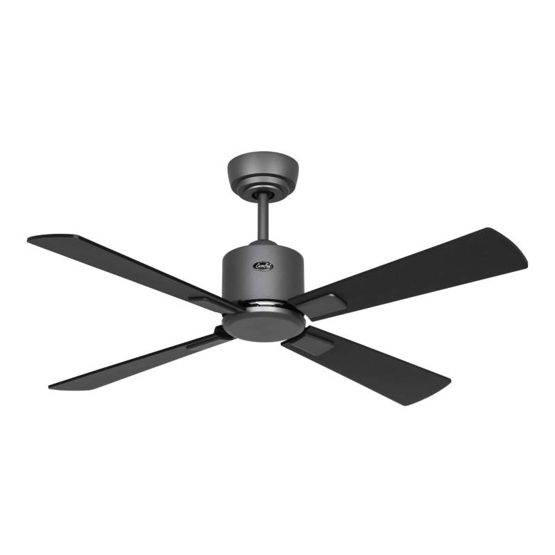 CASAFAN Energiespar Deckenventilator Eco Neo III 103 cm Basaltgrau Flügel Schwarz - Teak mit Fernbedienung von CASAFAN
