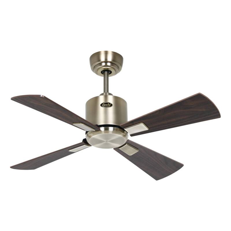 CASAFAN Energiespar Deckenventilator Eco Neo III 92 cm Messing Antik Flügel Nussbaum - Kirschbaum mit Fernbedienung von CASAFAN