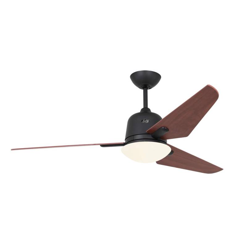 CASAFAN Energiespar Deckenventilator mit Beleuchtung und Fernbedienung Eco Aviatos 132 cm Basaltgrau - Kirschbaum von CASAFAN