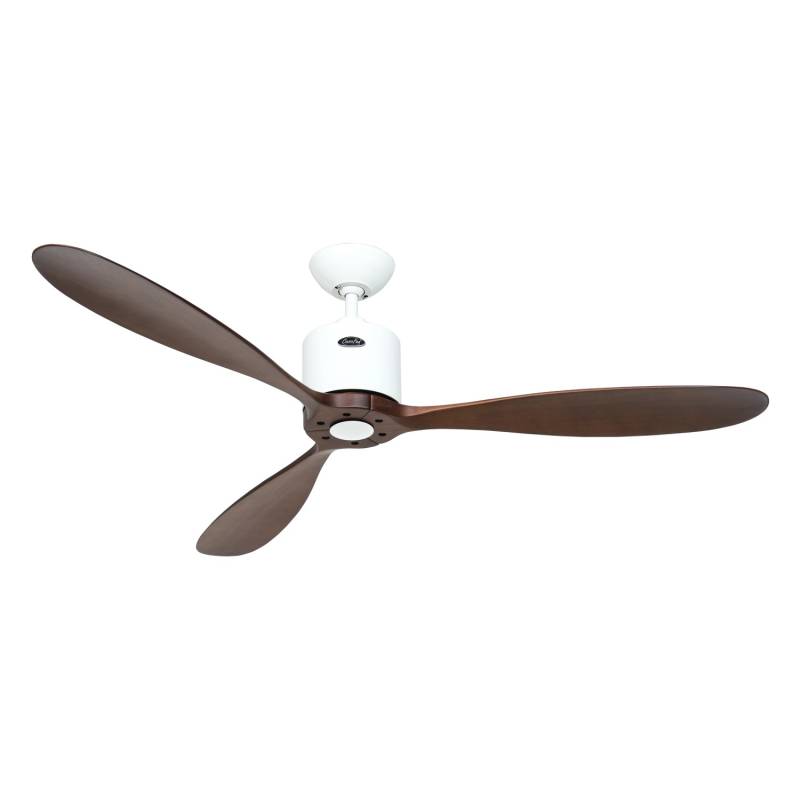 CASAFAN Energiespar Deckenventilator mit Fernbedienung Aeroplan Eco Weiß - Nussbaum 132 cm von CASAFAN