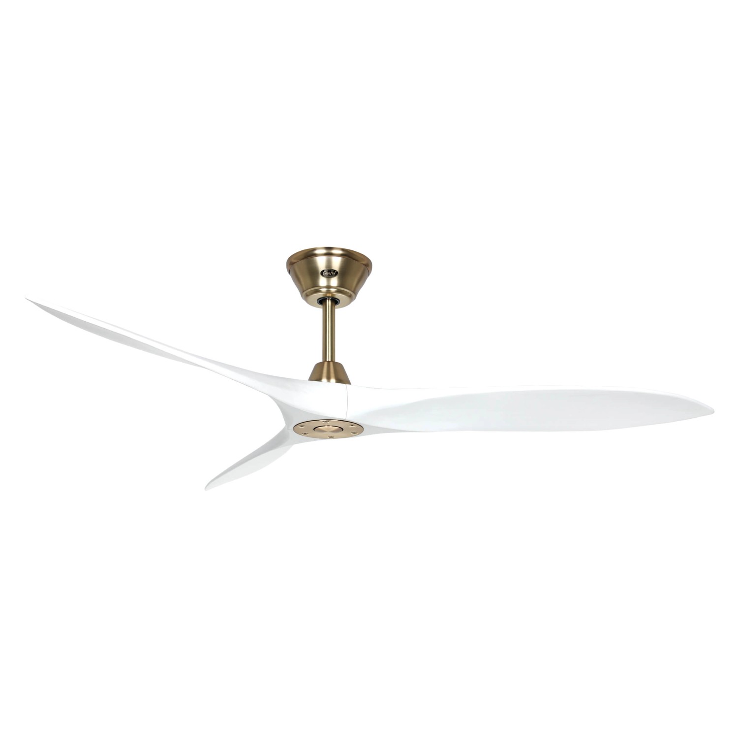 CASAFAN Energiespar Deckenventilator mit Fernbedienung Eco Airscrew 152 cm Messing Gebürstet - Weiß matt CASAFAN Energiespar Deckenventilator mit Fernbedienung Eco Airscrew 152 cm Messing Gebürstet - Weiß matt von CASAFAN