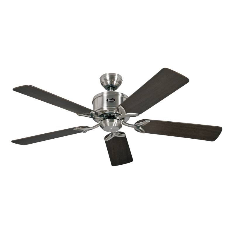 CASAFAN Energiespar Deckenventilator mit Fernbedienung Eco Elements 132 cm Chrom Gebürstet von CASAFAN