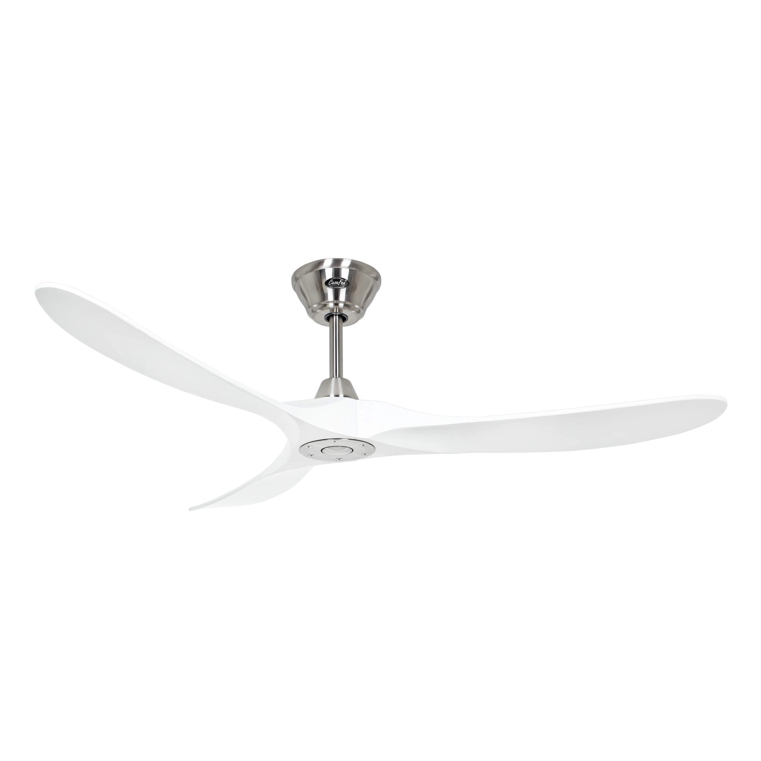 CASAFAN Energiespar Deckenventilator mit Fernbedienung Eco Genuino Chrom Gebürstet - Matt Weiß 152 cm CASAFAN Energiespar Deckenventilator mit Fernbedienung Eco Genuino Chrom Gebürstet - Matt Weiß 152 cm von CASAFAN