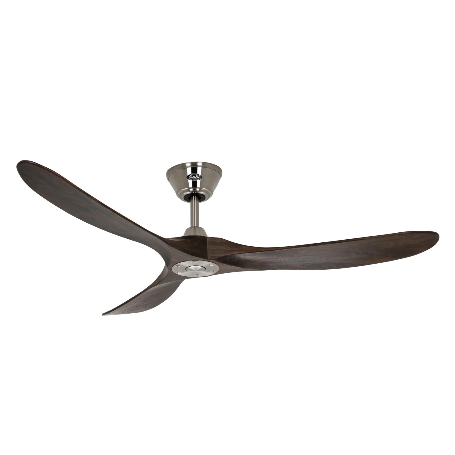 CASAFAN Energiespar Deckenventilator mit Fernbedienung Eco Genuino Chrom Gebürstet - Nussbaum 152 cm CASAFAN Energiespar Deckenventilator mit Fernbedienung Eco Genuino Chrom Gebürstet - Nussbaum 152 cm von CASAFAN