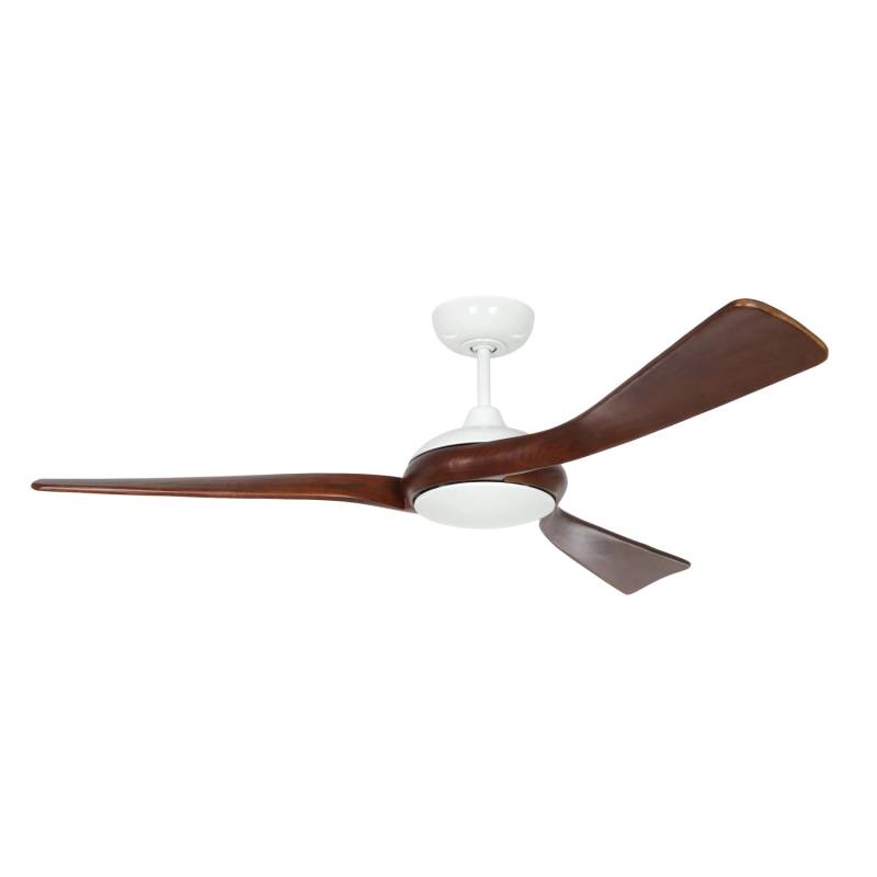 CASAFAN Energiespar Deckenventilator mit Fernbedienung Eco Interior 140 cm Weiß - Nussbaum von CASAFAN