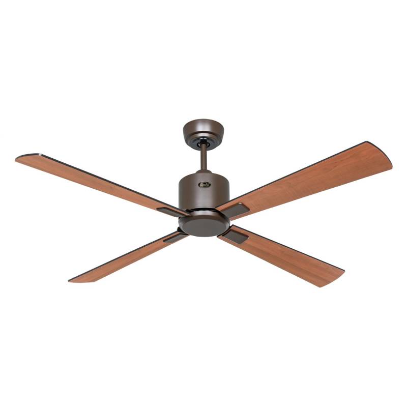 CASAFAN Energiespar Deckenventilator mit Fernbedienung Eco Neo III 132 cm Bronze Flügel Schwarz - Teak von CASAFAN