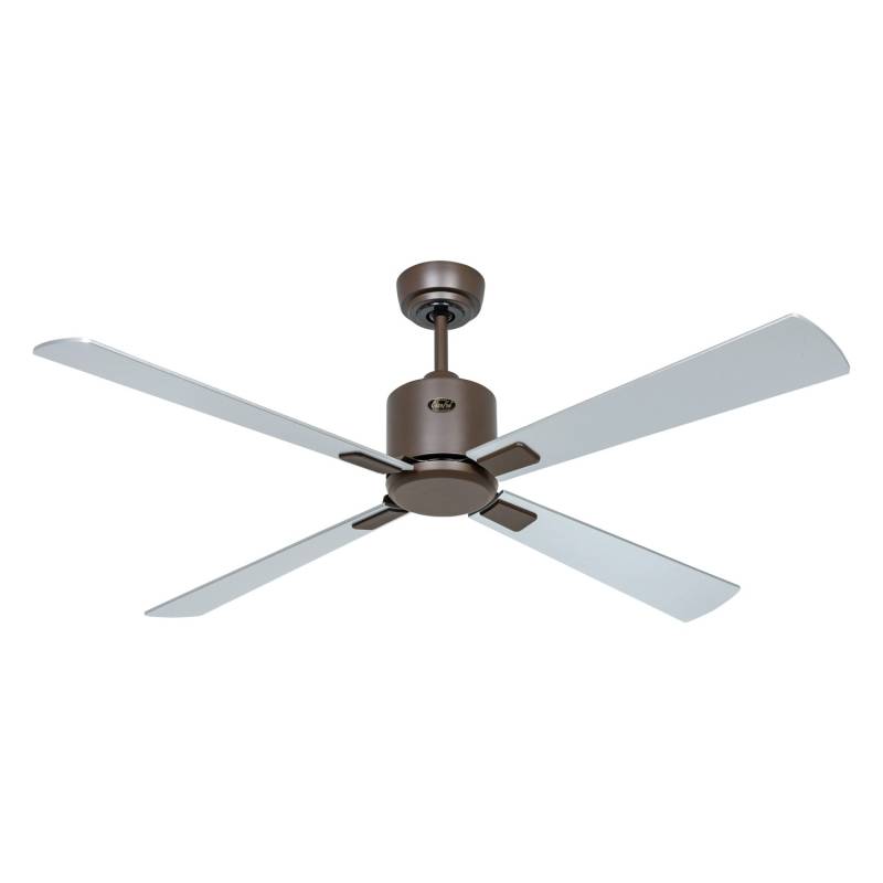 CASAFAN Energiespar Deckenventilator mit Fernbedienung Eco Neo III 132 cm Bronze Flügel Wenge - Silbergrau von CASAFAN