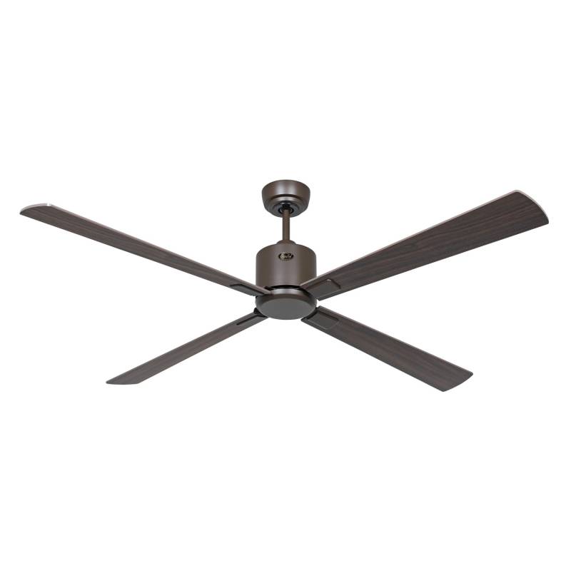 CASAFAN Energiespar Deckenventilator mit Fernbedienung Eco Neo III 152 cm Bronze Flügel Nussbaum - Kirschbaum von CASAFAN