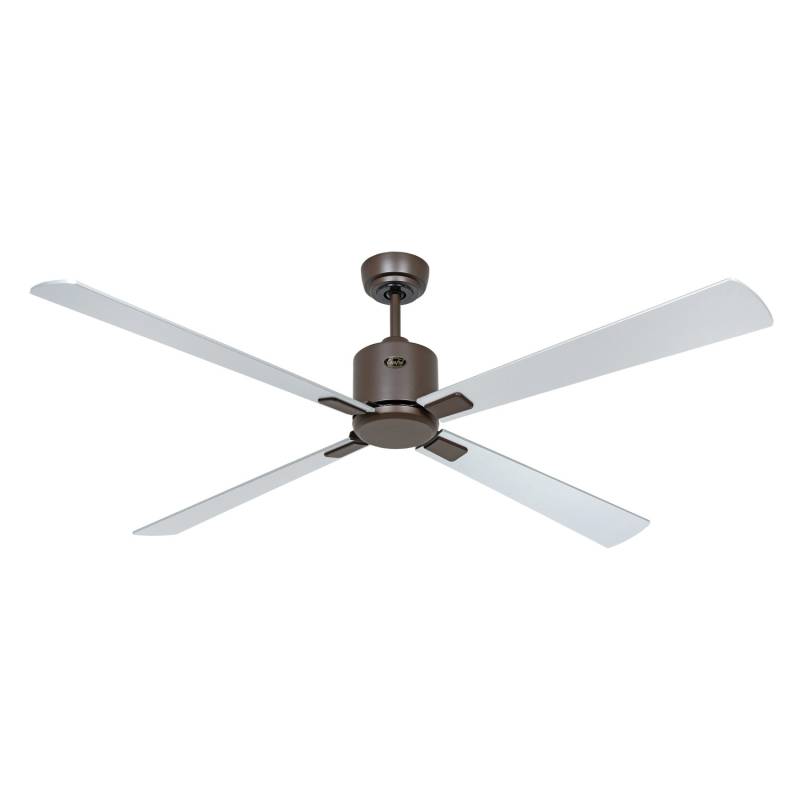 CASAFAN Energiespar Deckenventilator mit Fernbedienung Eco Neo III 152 cm Bronze Flügel Wenge - Silbergrau von CASAFAN
