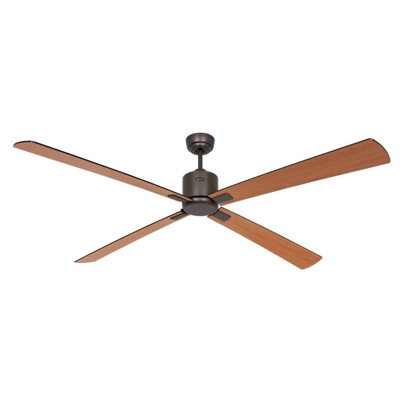 CASAFAN Energiespar Deckenventilator mit Fernbedienung Eco Neo III 180 cm Bronze Flügel Schwarz - Teak von CASAFAN