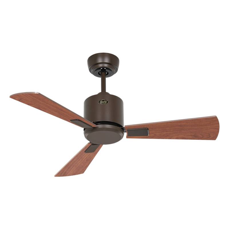 CASAFAN Energiespar Deckenventilator mit Fernbedienung Eco Neo III 92 cm Bronze Flügel Nussbaum - Kirschbaum von CASAFAN