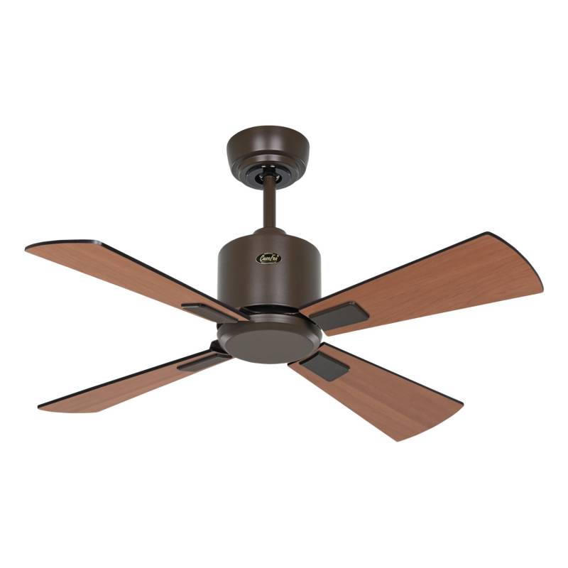 CASAFAN Energiespar Deckenventilator mit Fernbedienung Eco Neo III 92 cm Bronze Flügel Schwarz - Teak von CASAFAN