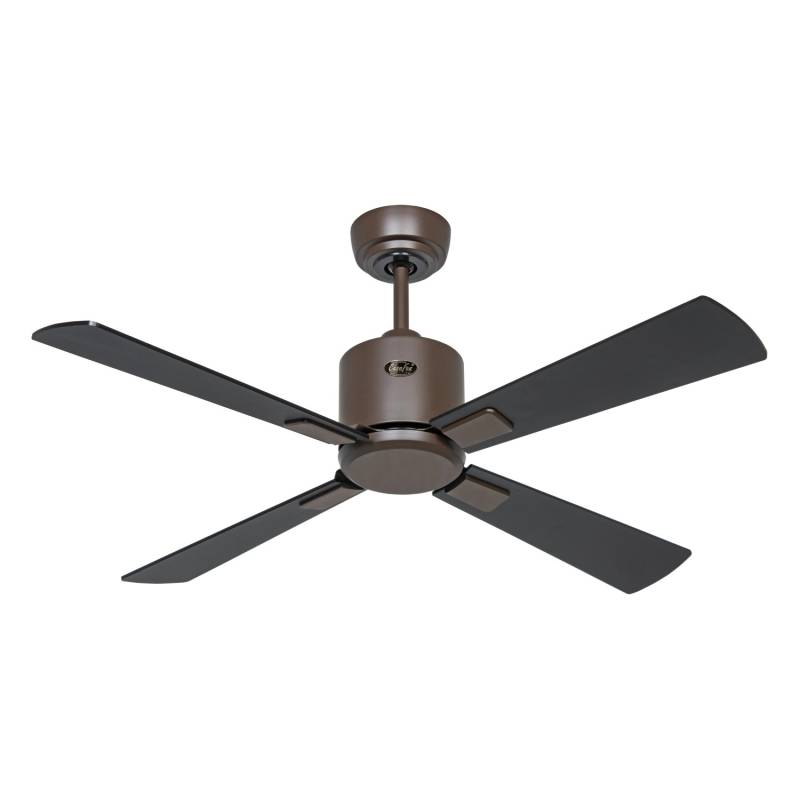CASAFAN Energiespar Deckenventilator mit Fernbedienung Eco Neo III WiFi 103 cm Bronze Flügel Schwarz - Teak von CASAFAN
