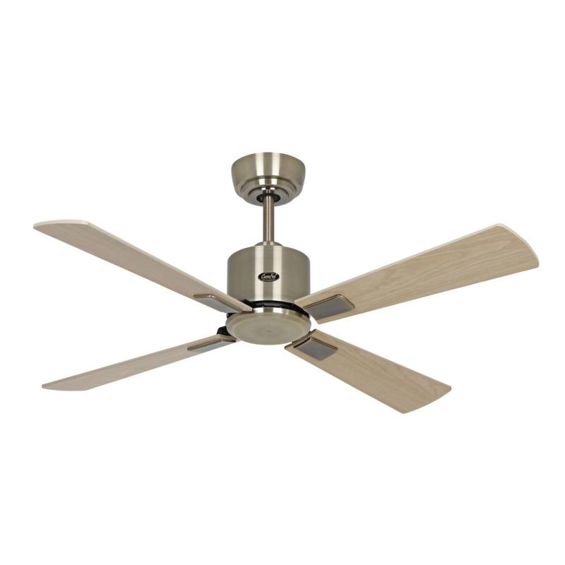 CASAFAN Energiespar Deckenventilator mit Fernbedienung Eco Neo III WiFi 103 cm Messing Antik Flügel Ahorn - Buche von CASAFAN