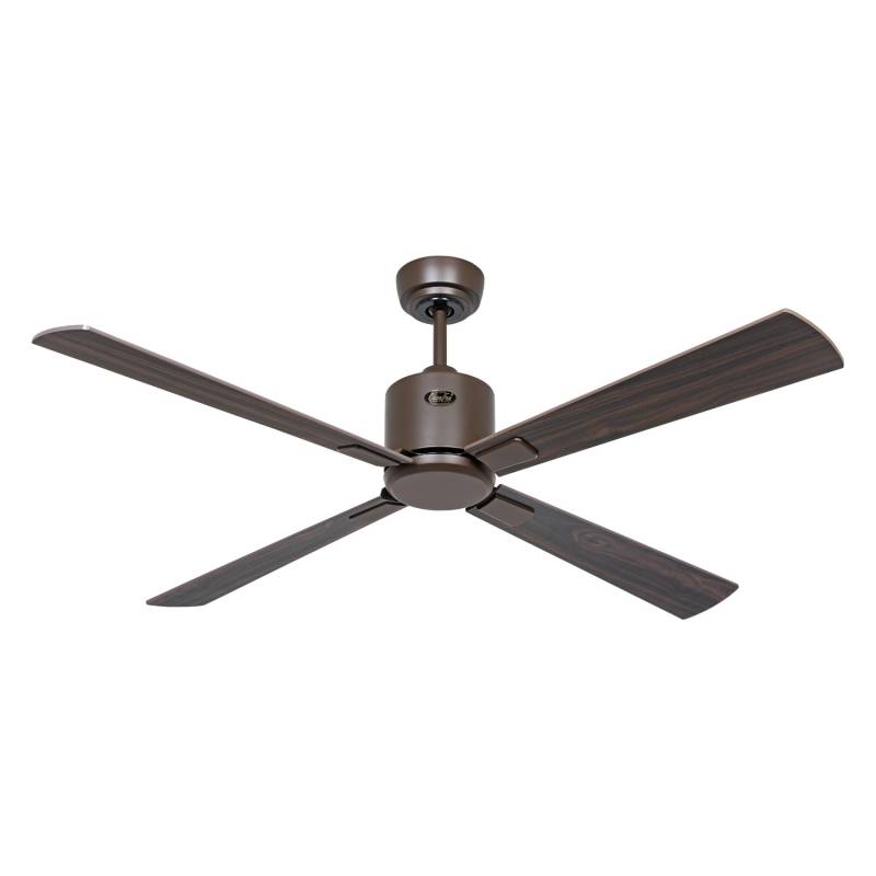 CASAFAN Energiespar Deckenventilator mit Fernbedienung Eco Neo III WiFi 132 cm Bronze Flügel Nussbaum - Kirschbaum von CASAFAN