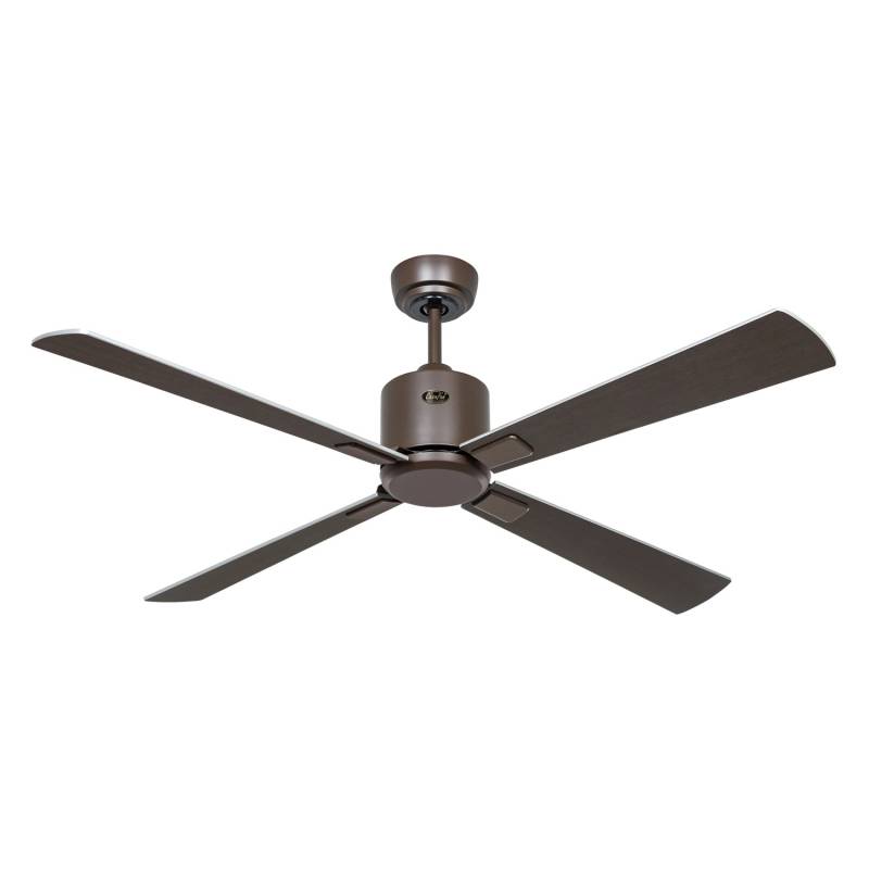 CASAFAN Energiespar Deckenventilator mit Fernbedienung Eco Neo III WiFi 132 cm Bronze Flügel Wenge - Silbergrau von CASAFAN
