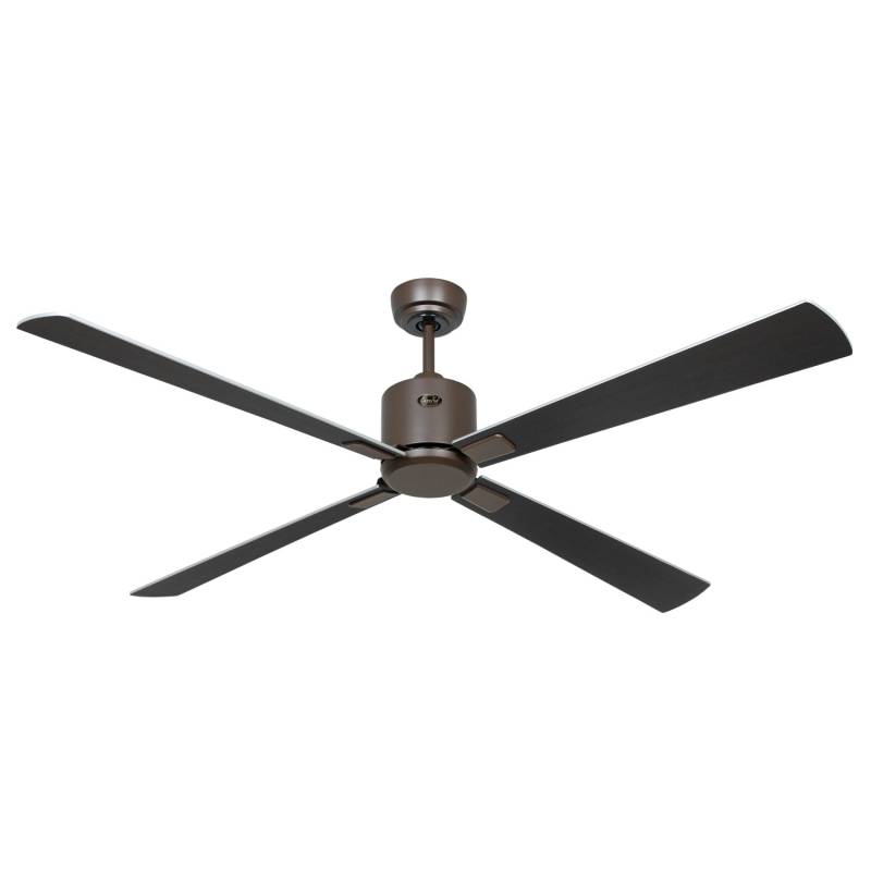 CASAFAN Energiespar Deckenventilator mit Fernbedienung Eco Neo III WiFi 152 cm Bronze Flügel Wenge - Silbergrau von CASAFAN