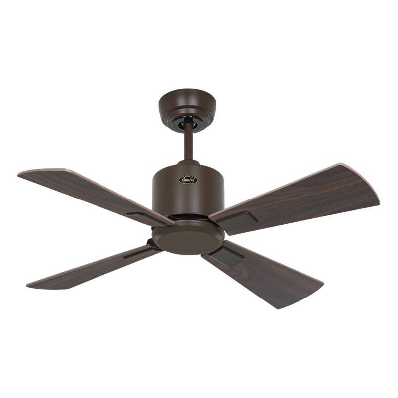 CASAFAN Energiespar Deckenventilator mit Fernbedienung Eco Neo III WiFi 92 cm Bronze Flügel Nussbaum - Kirschbaum von CASAFAN