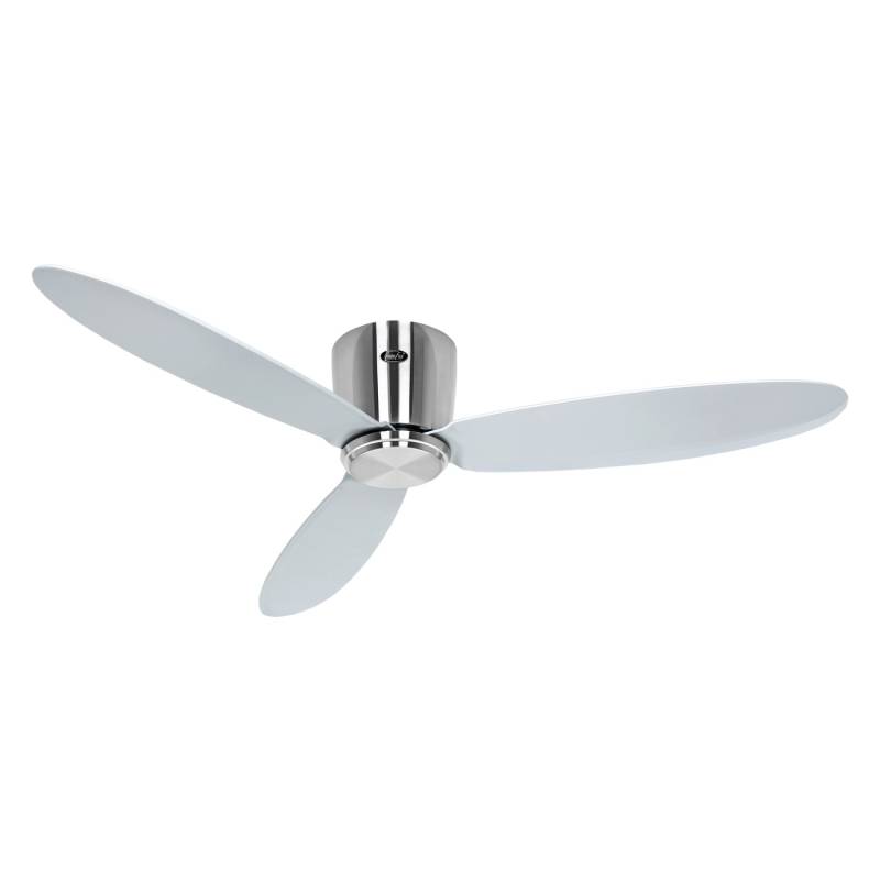 CASAFAN Energiespar Deckenventilator mit Fernbedienung Eco Plano II 132 cm Chrom Gebürstet von CASAFAN