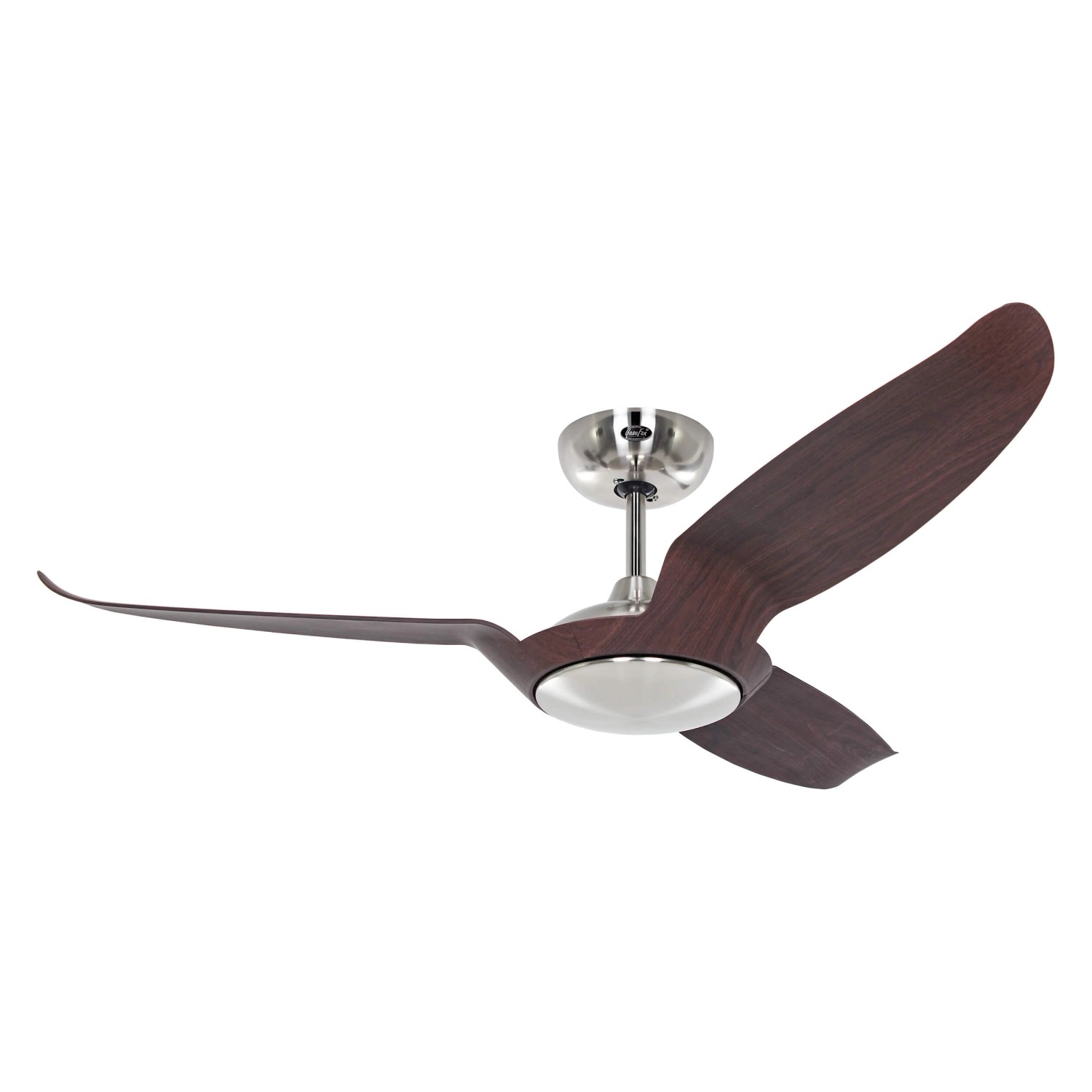 CASAFAN Energiespar Deckenventilator mit Fernbedienung Eco Talos 135 cm Chrom - Nussbaum CASAFAN Energiespar Deckenventilator mit Fernbedienung Eco Talos 135 cm Chrom - Nussbaum von CASAFAN