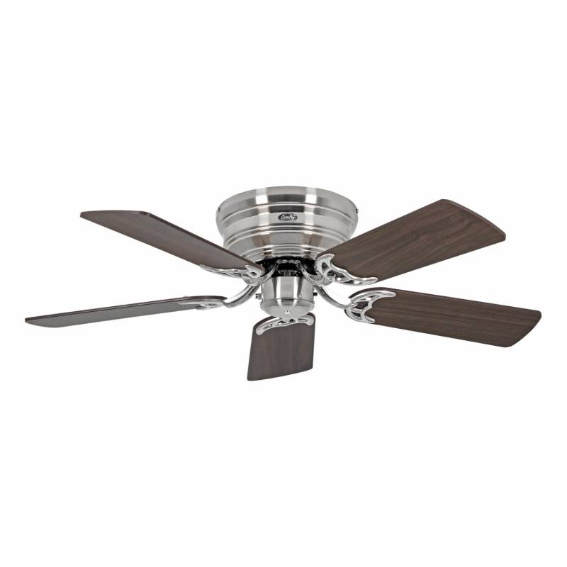 CASAFAN Flacher Deckenventilator mit Zugkette Classic Flat III Chrom Gebürstet 103 von CASAFAN