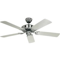 CasaFan Classic Royal 132 CH Deckenventilator 59W (Ø x H) 132cm x 230mm Chrom (glänzend) CasaFan Classic Royal 132 CH Deckenventilator 59W (Ø x H) 132cm x 230mm Chrom (glänzend) von CASAFAN