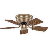 Deckenventilator Classic Flat III Messing antik 75 von CASAFAN