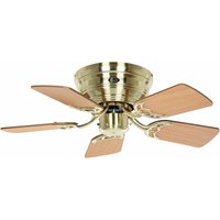 Deckenventilator Classic Flat iii Messing gebürstet 75 von CASAFAN